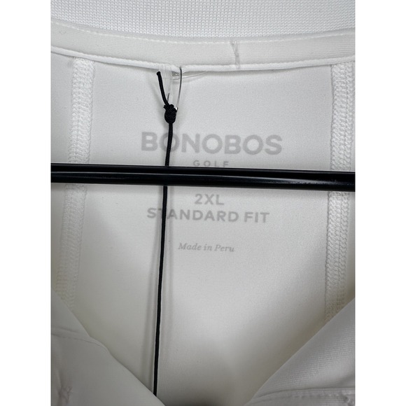 NWT Bonobos Mens M-Flex Golf Performance Polo Standard Fit White 2XL XXL Mens I - Picture 6 of 9
